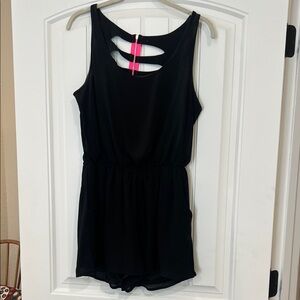 Xhilaration Black Sleeveless Romper